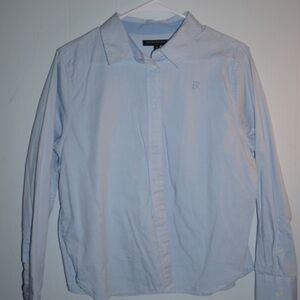 Banana Republic Light Blue Women's Button Down Shirt